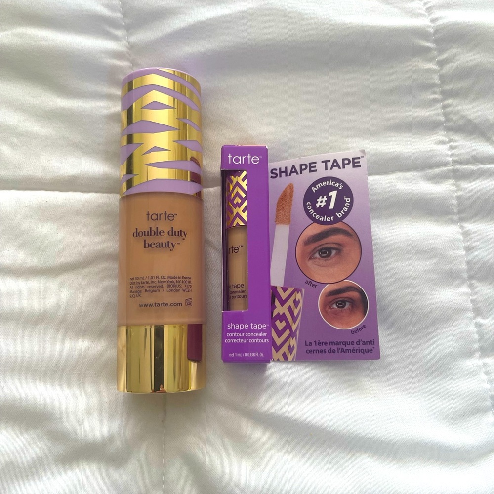 Tarte foundation and concealer. Medium.